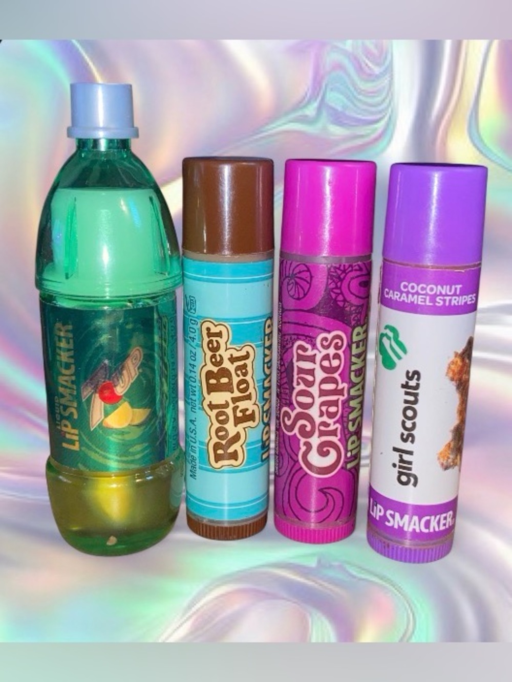 Bundle Of 4 Collectible Bonne Bell Lip Smackers Lip Balms ~Rare Discontinued Y2K